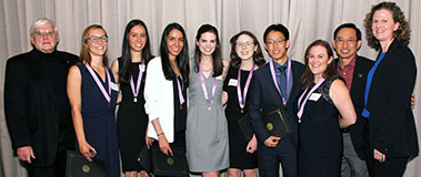 Inductees Evans, Streiff, Gill, Gill, Blanchard, Timoshchuk, Floodeen, Siew, Huang, and Flake