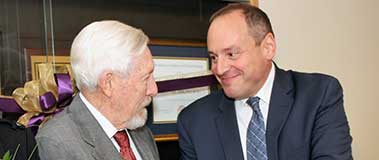 Dr. Roy Page (left) with Dr. Joel Berg