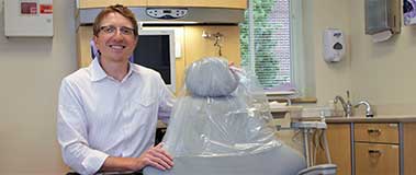 Dr. Nelson in clinic