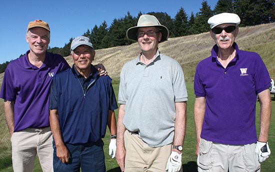 Tom Kane ('94), Denny Miya ('71), Al Munk ('75) and Bob McCulloch ('73)