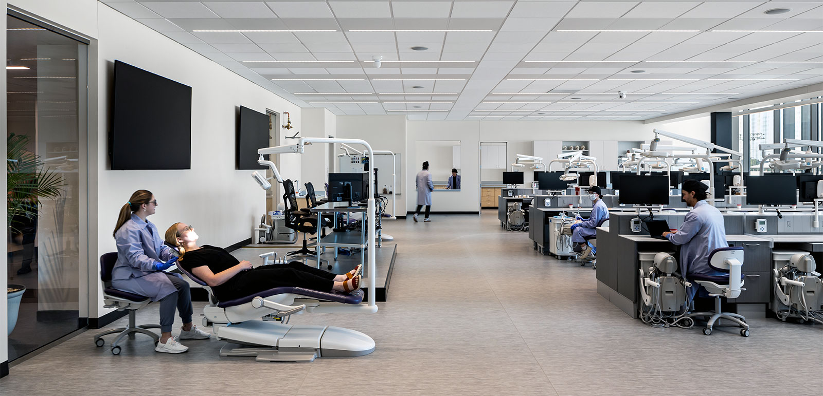 A view of the RIDE Oral Health Training Center’s simulation lab.