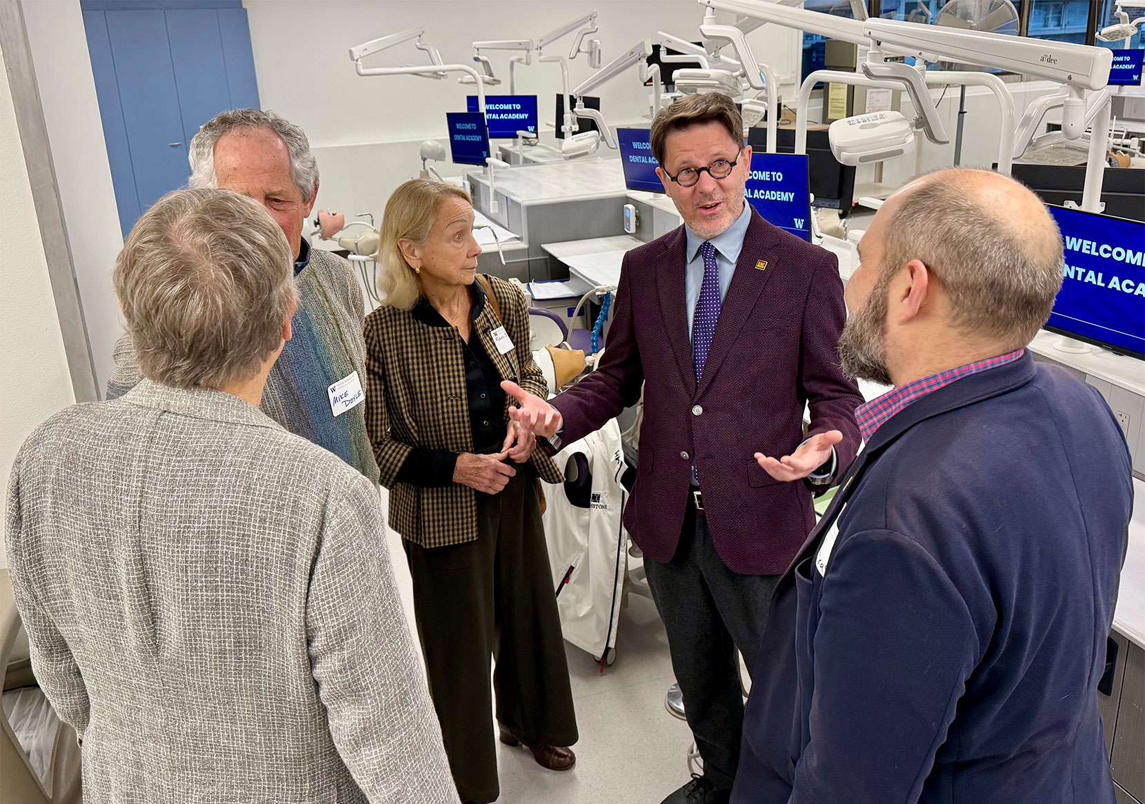 Dean Ritter leads the open house in Seattle.
