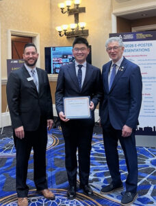 Mark Yang (’28) received first place in the scientific literature review category