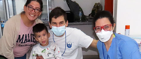 Dr. Gaal with patient family