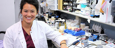 Dr. Gan in the lab