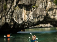 Danong cave with kayakers