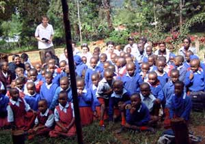 Large group of Kenyan children