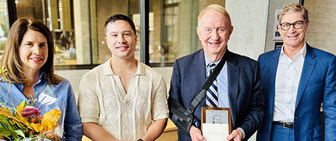 Molly Rothwell, Kevin Rivera, Dr. Mark Drangsholt and Dr. James Johnson.