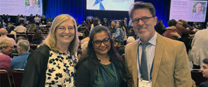 Dr. Tracy Popowics, Dr. Priti Mulimani and Dean André Ritter
