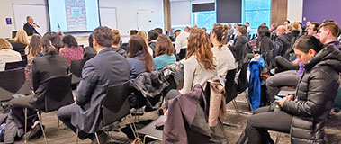 Students lectured by Dr. Peter Milgrom for Research Day 2020