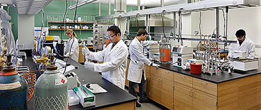 people working in a research lab