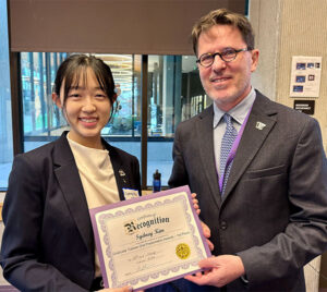 Sydney Kim and Dr. Ritter