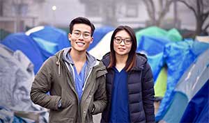 Marcus Hwang and Jessica Latimer