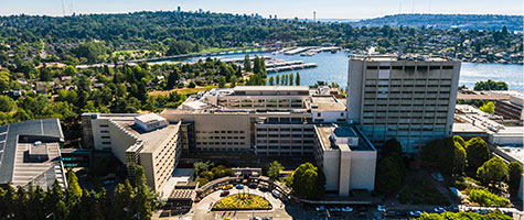 Aerial view of Magnuson building