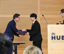 Student receives award