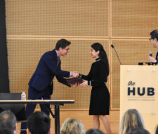 Student receives award