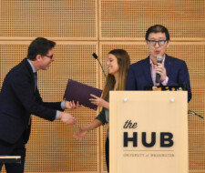 Student receives award