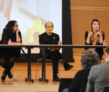 Panel discussion on stage