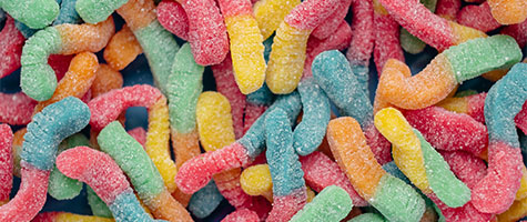 pile of colored candy