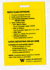 Emergency Quick Reference Lanyard Card