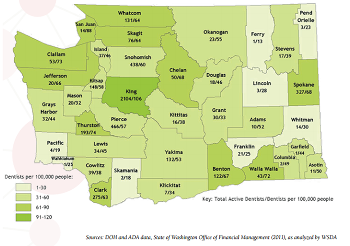 WSDA Washington Map