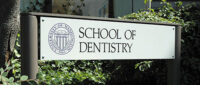UW School of Dentistry sign.