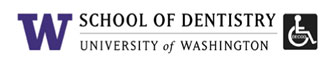 UW School of Dentistry with wheelchair logo